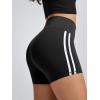 imageODODOS ODLIFT Compression Shorts for Women 4quot  6quot  8quot  10quot High Waist Workout Biker Shorts with Inner PocketPiping Black