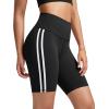 imageODODOS ODLIFT Compression Shorts for Women 4quot  6quot  8quot  10quot High Waist Workout Biker Shorts with Inner PocketPiping Black