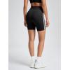 imageODODOS ODLIFT Compression Shorts for Women 4quot  6quot  8quot  10quot High Waist Workout Biker Shorts with Inner PocketPiping Black