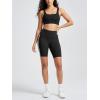 imageODODOS ODLIFT Compression Shorts for Women 4quot  6quot  8quot  10quot High Waist Workout Biker Shorts with Inner PocketPiping Black