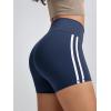 imageODODOS ODLIFT Compression Shorts for Women 4quot  6quot  8quot  10quot High Waist Workout Biker Shorts with Inner PocketPiping Navy