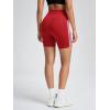 imageODODOS ODLIFT Compression Shorts for Women 4quot  6quot  8quot  10quot High Waist Workout Biker Shorts with Inner PocketPiping Red