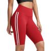 imageODODOS ODLIFT Compression Shorts for Women 4quot  6quot  8quot  10quot High Waist Workout Biker Shorts with Inner PocketPiping Red