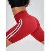 imageODODOS ODLIFT Compression Shorts for Women 4quot  6quot  8quot  10quot High Waist Workout Biker Shorts with Inner PocketPiping Red