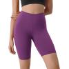 imageODODOS ODLIFT Compression Shorts for Women 4quot  6quot  8quot  10quot High Waist Workout Biker Shorts with Inner PocketPlum Purple