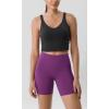 imageODODOS ODLIFT Compression Shorts for Women 4quot  6quot  8quot  10quot High Waist Workout Biker Shorts with Inner PocketPlum Purple
