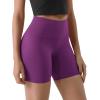 imageODODOS ODLIFT Compression Shorts for Women 4quot  6quot  8quot  10quot High Waist Workout Biker Shorts with Inner PocketPlum Purple
