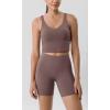 imageODODOS ODLIFT Compression Shorts for Women 4quot  6quot  8quot  10quot High Waist Workout Biker Shorts with Inner PocketPurple Taupe