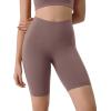 imageODODOS ODLIFT Compression Shorts for Women 4quot  6quot  8quot  10quot High Waist Workout Biker Shorts with Inner PocketPurple Taupe