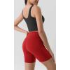 imageODODOS ODLIFT Compression Shorts for Women 4quot  6quot  8quot  10quot High Waist Workout Biker Shorts with Inner PocketRed