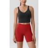 imageODODOS ODLIFT Compression Shorts for Women 4quot  6quot  8quot  10quot High Waist Workout Biker Shorts with Inner PocketRed