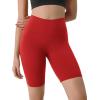 imageODODOS ODLIFT Compression Shorts for Women 4quot  6quot  8quot  10quot High Waist Workout Biker Shorts with Inner PocketRed