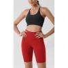 imageODODOS ODLIFT Compression Shorts for Women 4quot  6quot  8quot  10quot High Waist Workout Biker Shorts with Inner PocketRed