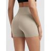 imageODODOS ODLIFT Compression Shorts for Women 4quot  6quot  8quot  10quot High Waist Workout Biker Shorts with Inner PocketShaker Beige