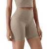 imageODODOS ODLIFT Compression Shorts for Women 4quot  6quot  8quot  10quot High Waist Workout Biker Shorts with Inner PocketShaker Beige