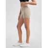 imageODODOS ODLIFT Compression Shorts for Women 4quot  6quot  8quot  10quot High Waist Workout Biker Shorts with Inner PocketShaker Beige