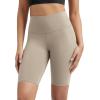 imageODODOS ODLIFT Compression Shorts for Women 4quot  6quot  8quot  10quot High Waist Workout Biker Shorts with Inner PocketShaker Beige