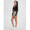 imageODODOS ODLIFT Compression Shorts for Women 4quot  6quot  8quot  10quot High Waist Workout Biker Shorts with Inner PocketShaker Beige