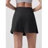 imageODODOS Womens Athletic Tennis Skorts with Pockets Builtin Shorts Golf Active Skirts for Sports Running Gym TrainingBlack Heather