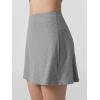 imageODODOS Womens Athletic Tennis Skorts with Pockets Builtin Shorts Golf Active Skirts for Sports Running Gym TrainingGrey Heather