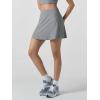 imageODODOS Womens Athletic Tennis Skorts with Pockets Builtin Shorts Golf Active Skirts for Sports Running Gym TrainingGrey Heather