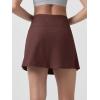 imageODODOS Womens Athletic Tennis Skorts with Pockets Builtin Shorts Golf Active Skirts for Sports Running Gym TrainingJava Heather