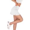 imageODODOS Womens Athletic Tennis Skorts with Pockets Builtin Shorts Golf Active Skirts for Sports Running Gym TrainingOffwhite