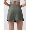 imageODODOS Womens Athletic Tennis Skorts with Pockets Builtin Shorts Golf Active Skirts for Sports Running Gym TrainingSmoke Heather