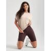 imageODODOS Womens Cozy French Terry Batwing Sleeveless Tee  Soft Crew Neck Curved Hem Relaxed Fit Casual ShirtsBeige