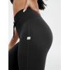 imageODODOS Womens Drawstring Tie Daily Capri Leggings 19quot Inseam High Waist Workout Cropped Yoga PantsBlack