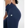 imageODODOS Womens Drawstring Tie Daily Capri Leggings 19quot Inseam High Waist Workout Cropped Yoga PantsNavy