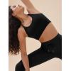 imageODODOS Womens Drawstring Tie Daily Capri Leggings with Pockets 19quot Inseam High Waist Workout Cropped Yoga PantsBlack