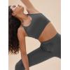 imageODODOS Womens Drawstring Tie Daily Capri Leggings with Pockets 19quot Inseam High Waist Workout Cropped Yoga PantsCharcoal