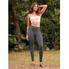 imageODODOS Womens Drawstring Tie Daily Pocket Leggings 25quot  28quot High Waist Workout Yoga PantsCharcoal
