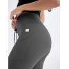 imageODODOS Womens Drawstring Tie Daily Pocket Leggings 25quot  28quot High Waist Workout Yoga PantsCharcoal