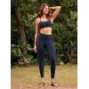 imageODODOS Womens Drawstring Tie Daily Pocket Leggings 25quot  28quot High Waist Workout Yoga PantsDeep Navy