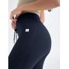 imageODODOS Womens Drawstring Tie Daily Pocket Leggings 25quot  28quot High Waist Workout Yoga PantsDeep Navy