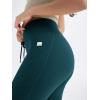 imageODODOS Womens Drawstring Tie Daily Pocket Leggings 25quot  28quot High Waist Workout Yoga PantsForest Teal