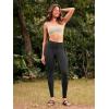 imageODODOS Womens Drawstring Tie Daily Pocket Leggings 25quot  28quot High Waist Workout Yoga PantsOnyx Black