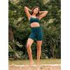 imageODODOS Womens Drawstring Tie Daily Shorts 5quot Inseam High Waist Workout Yoga Biker ShortsForest Teal