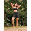 imageODODOS Womens Drawstring Tie Daily Shorts 5quot Inseam High Waist Workout Yoga Biker ShortsOnyx Black