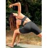 imageODODOS Womens Drawstring Tie Daily Shorts 5quot Inseam High Waist Workout Yoga Biker ShortsOnyx Black