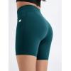 imageODODOS Womens Drawstring Tie Daily Shorts with Pockets 6quot Inseam High Waist Workout Yoga Biker ShortsForest Teal