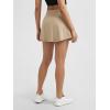 imageODODOS Womens Drawstring Tie Daily Skirts Builtin Shorts Athletic Golf Tennis Skorts with Ball PocketBeige