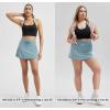imageODODOS Womens Drawstring Tie Daily Skirts Builtin Shorts Athletic Golf Tennis Skorts with Ball PocketChambray