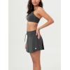 imageODODOS Womens Drawstring Tie Daily Skirts Builtin Shorts Athletic Golf Tennis Skorts with Ball PocketCharcoal