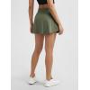 imageODODOS Womens Drawstring Tie Daily Skirts Builtin Shorts Athletic Golf Tennis Skorts with Ball PocketDark Olive
