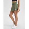 imageODODOS Womens Drawstring Tie Daily Skirts Builtin Shorts Athletic Golf Tennis Skorts with Ball PocketDark Olive