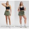 imageODODOS Womens Drawstring Tie Daily Skirts Builtin Shorts Athletic Golf Tennis Skorts with Ball PocketDark Olive