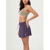 imageODODOS Womens Drawstring Tie Daily Skirts Builtin Shorts Athletic Golf Tennis Skorts with Ball PocketDark Purple